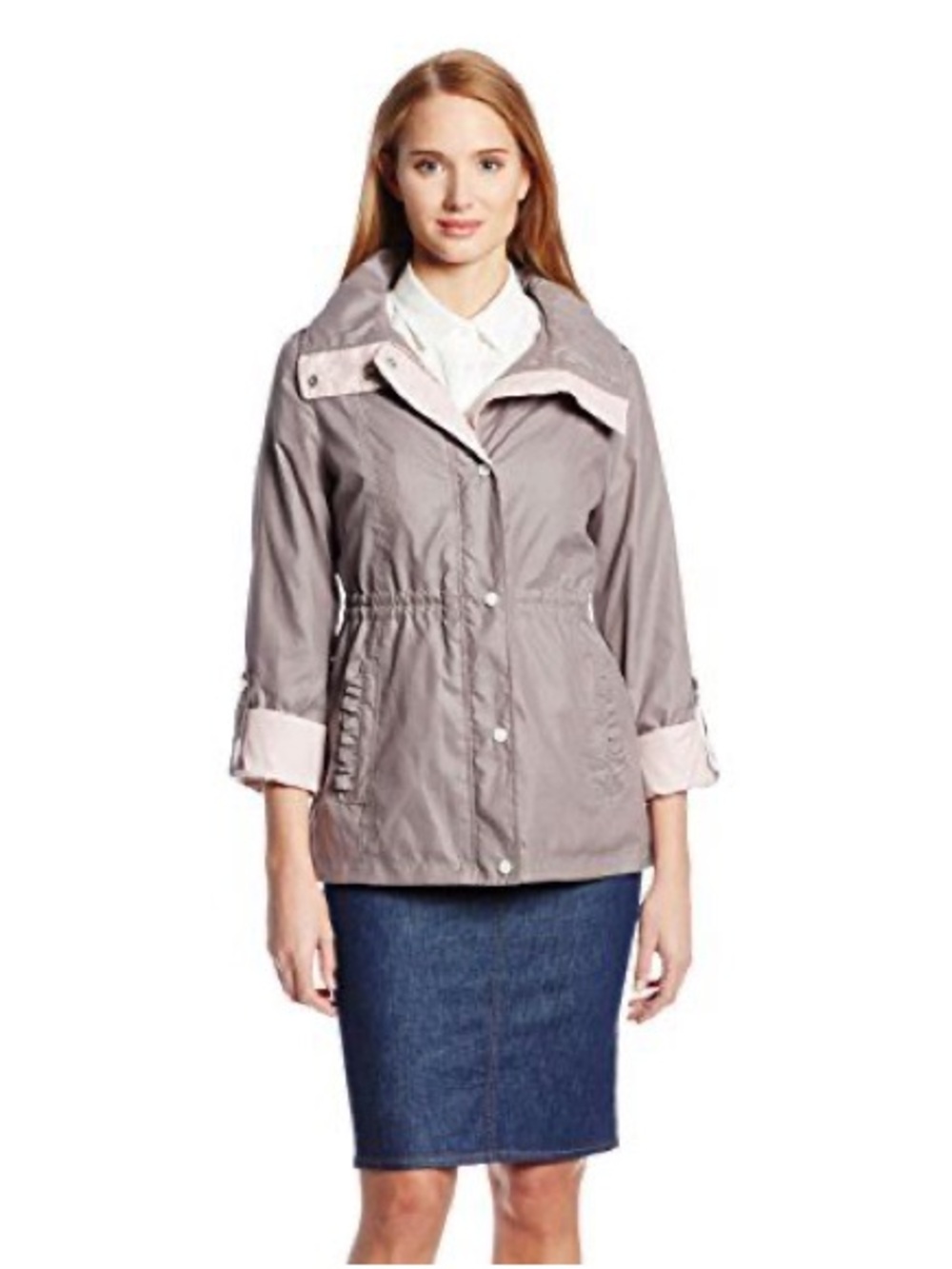 Jessica Simpson Mauve Utility Anorak Jacket